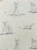 Dog Days EMB Linen P K Lifestyles Fabric